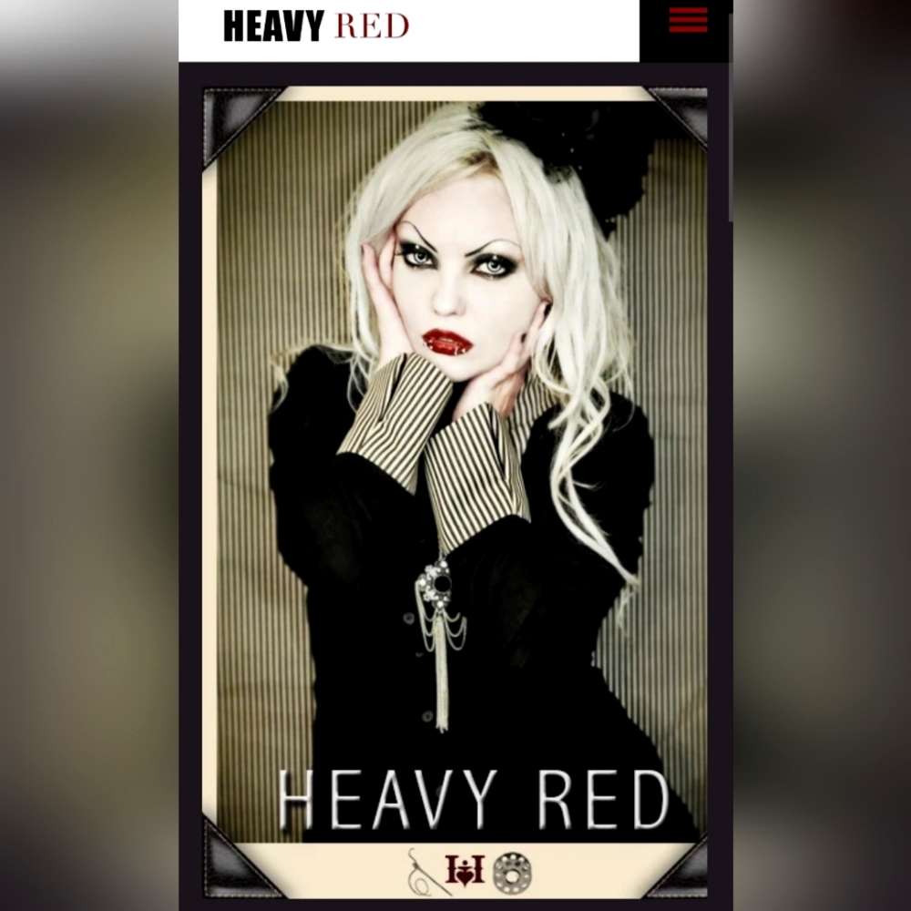 Gothic Heavy Red Striation Obsession Shirt